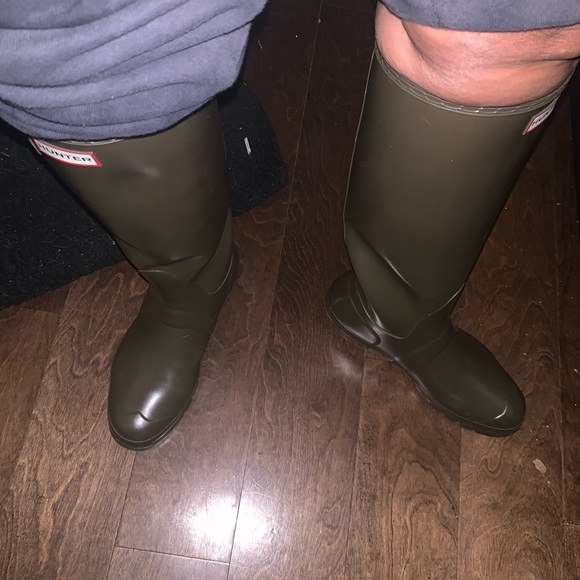 Tall sage color Hunter Rain Boot - Picture 10 of 14